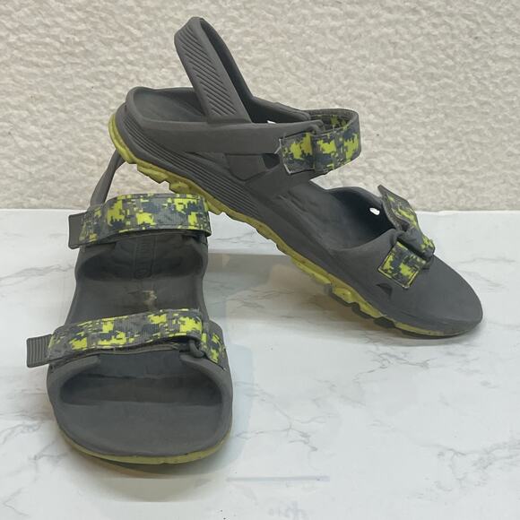 Merrell Shoes - Merrell Hydro Drift Shoes Womens Size 5 Gray Green Yellow Sandals M Select Grip